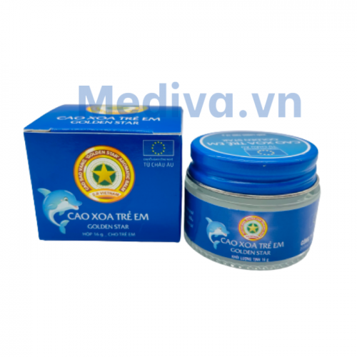 Cao xoa trẻ em Golden Star 16g - Bảo vệ, giữ ẩm cho làn da bé