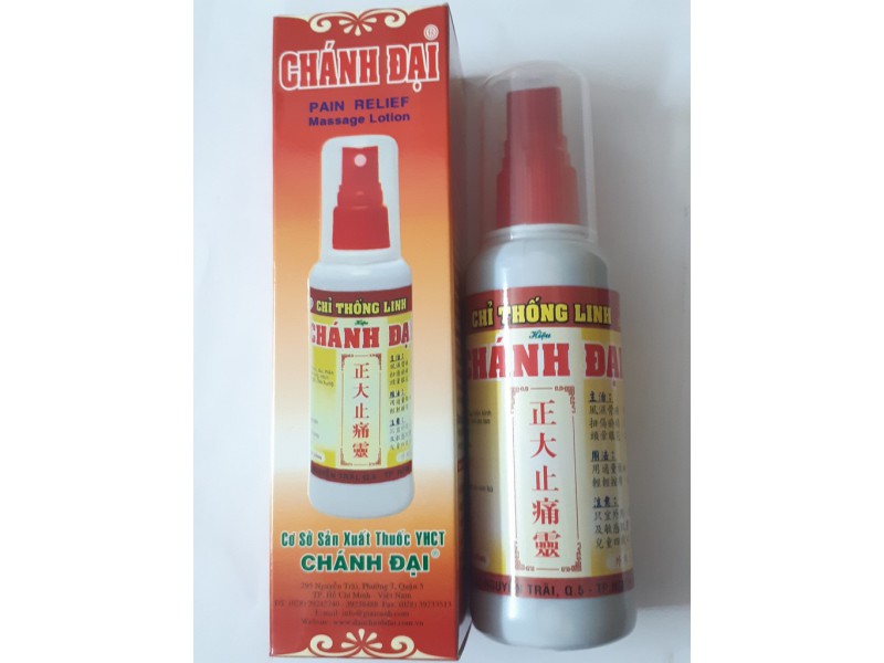 Chỉ thống linh Chánh Đại 100ml - dạng xịt