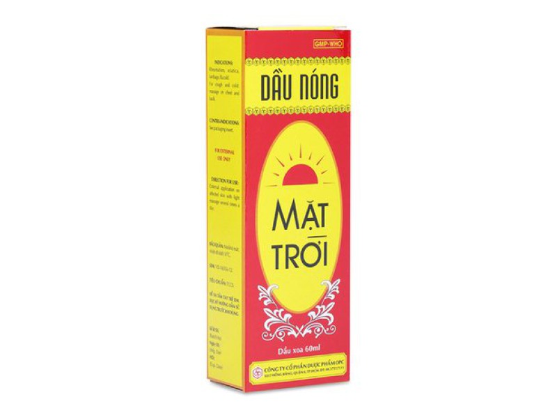 Dầu nóng Mặt Trời 60ml