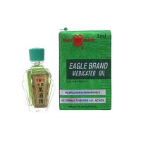 Dầu Gió Xanh Singapore Con Ó Eagle Brand 3ml