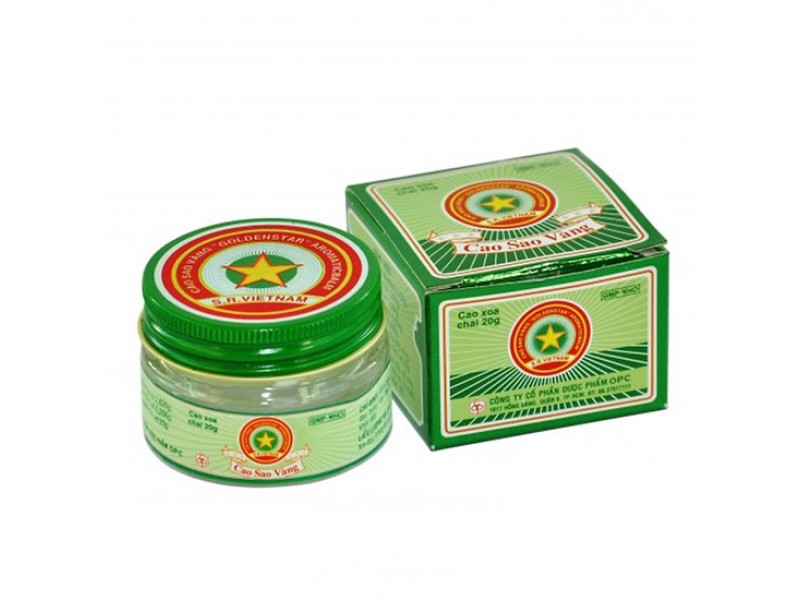 Cao Sao Vàng OPC 20g -Golden Star Balm OPC 20G 