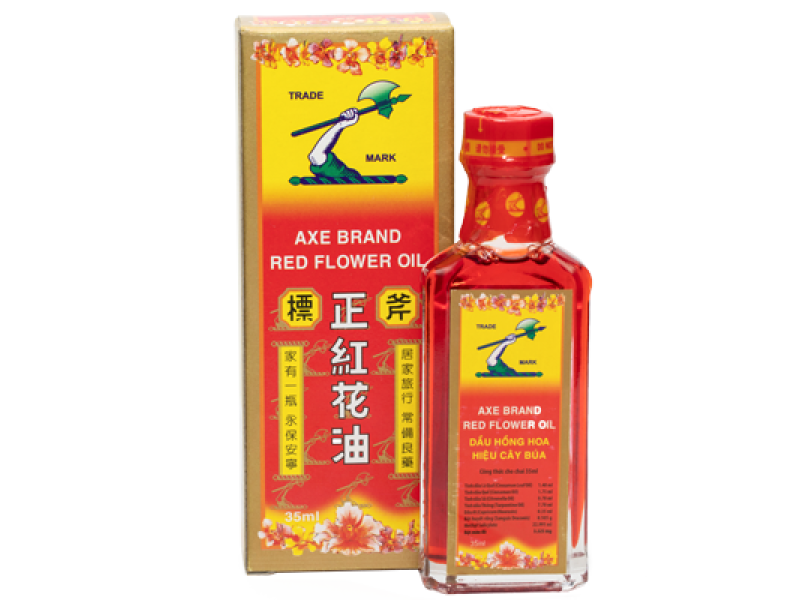 Dầu Hồng Hoa Hiệu Cây Búa 35ml - Axe Brand Red Flower Oil